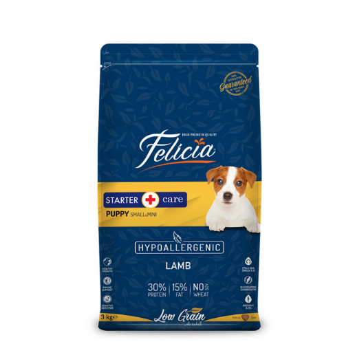 Felicia 3 Kg Yavru Kuzulu SmallMini Az Tahıllı HypoAllergenic Köpek Maması